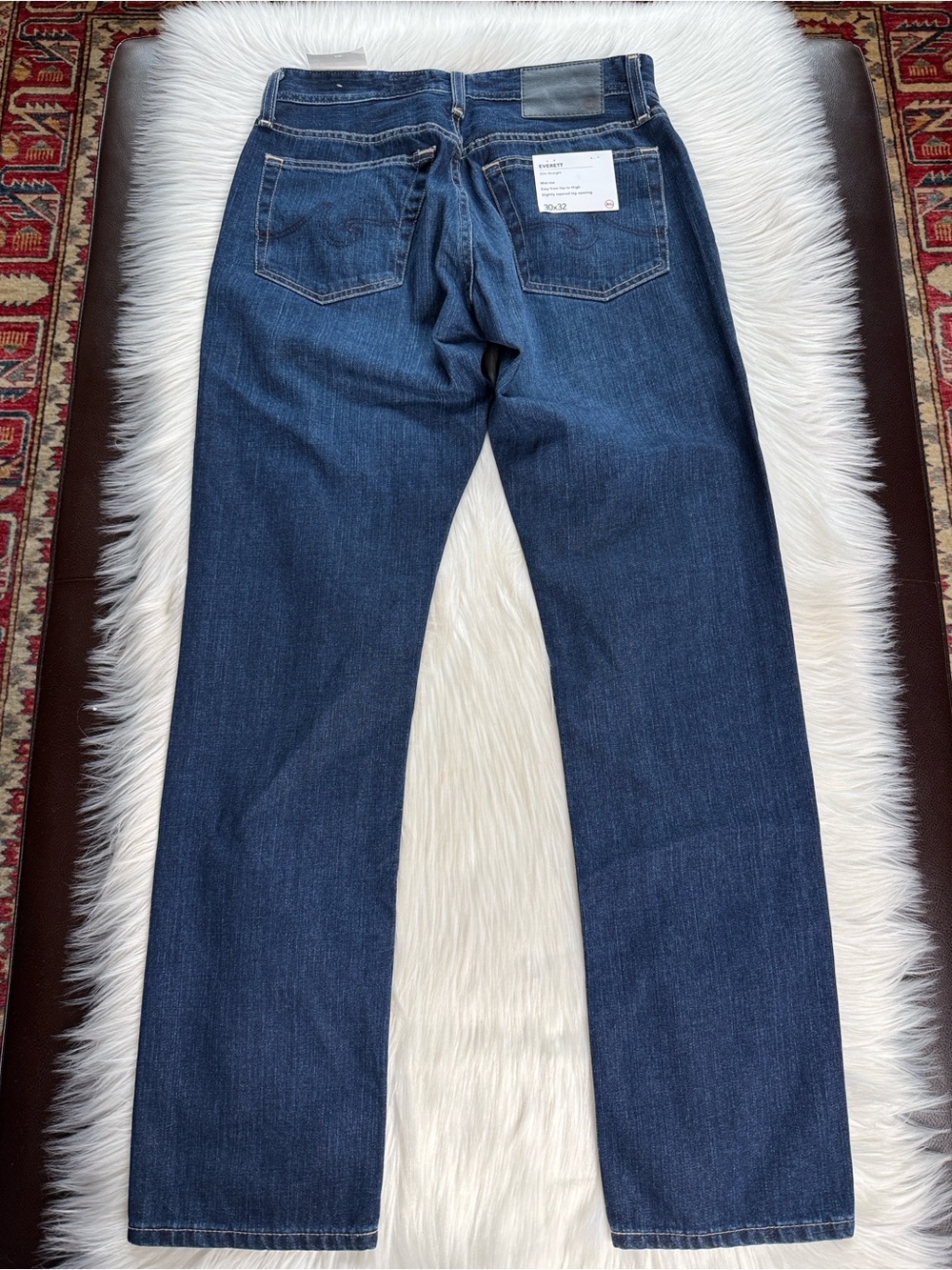 AG Everett Slim Straight Jeans Oxford Blue NWT 30x32 - Picture 5 of 6